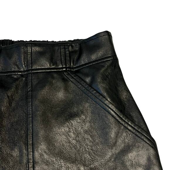 Spanx Black Faux Leather Joggers Pull-On Pants Size XL - Picture 4 of 9